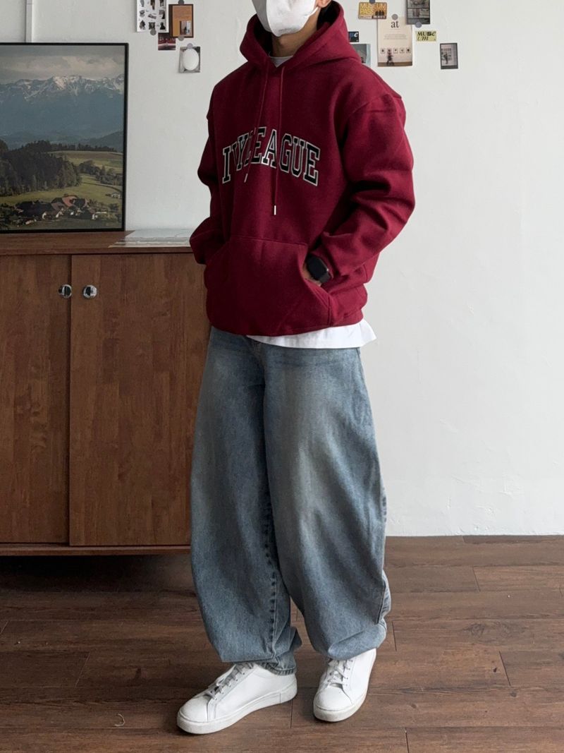 Natural balloon denim pants (3color)