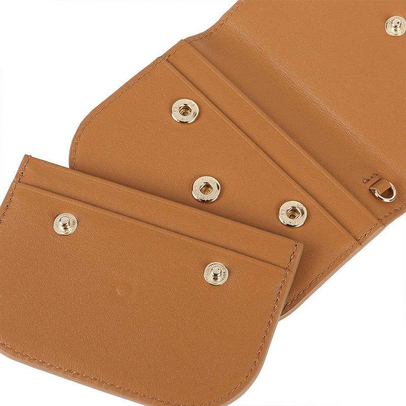 Golden Envelope Cow Leather Wallet ( Brown )