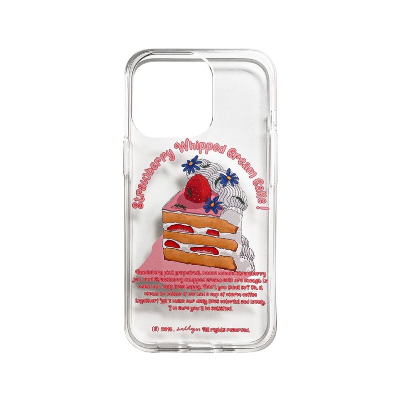 BANASIL SHOP（バナシルショップ）の「Strawberry Whipped Cream Cake (iPhone) Jelly Case（Smartphone Accessories）」