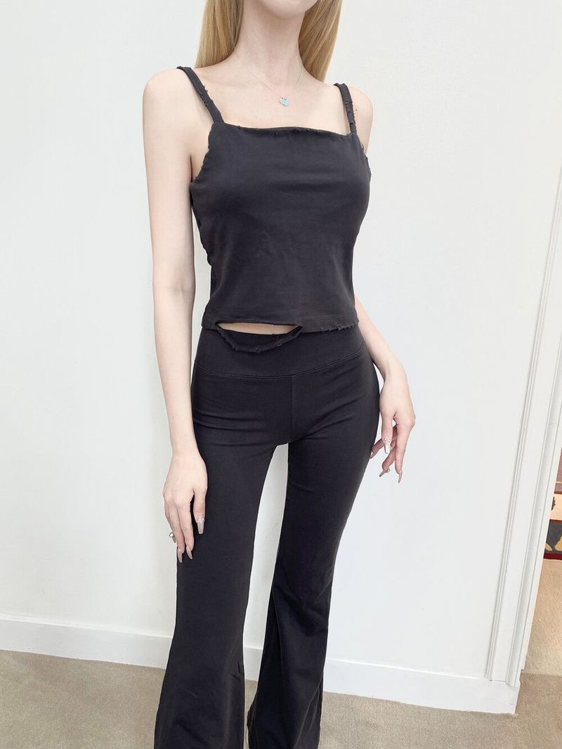1297. Minimal damage cutting crop sleeveless (2color)