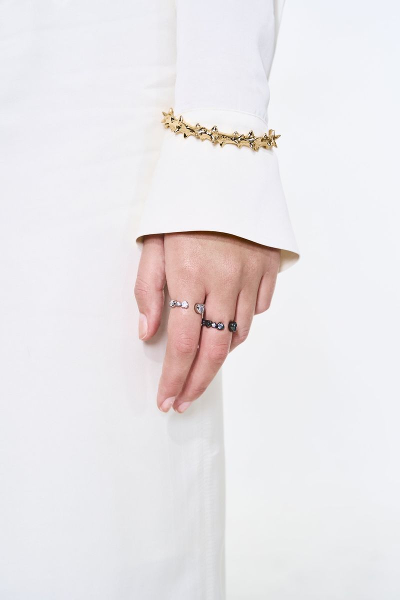 NO.560 [BLACK] HEART CUBIC RING