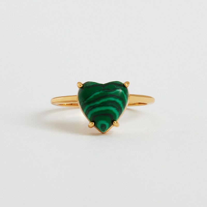 Petite Heart Ring_Green