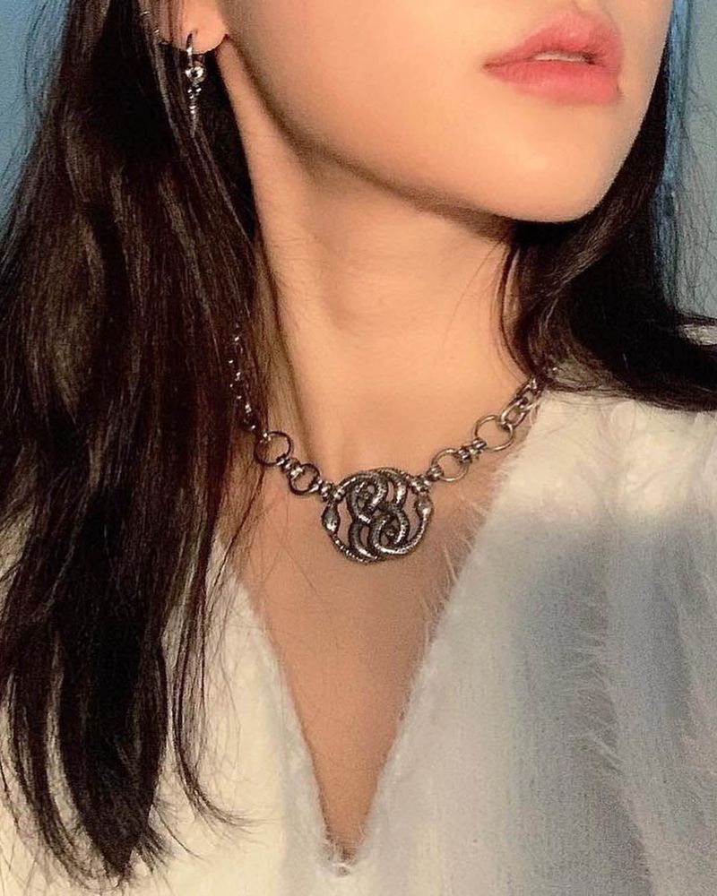 twist two snake necklace