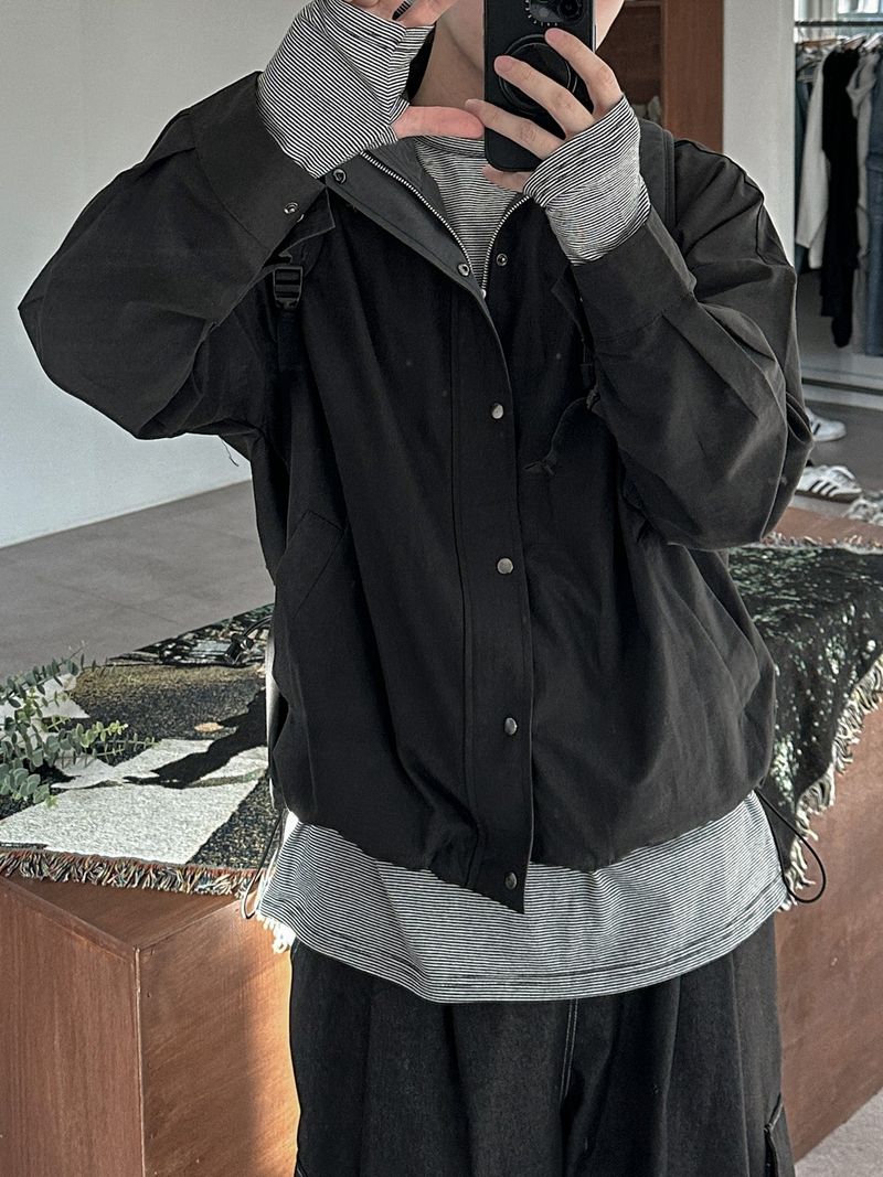 Taco Walk Color Block Short Jacket