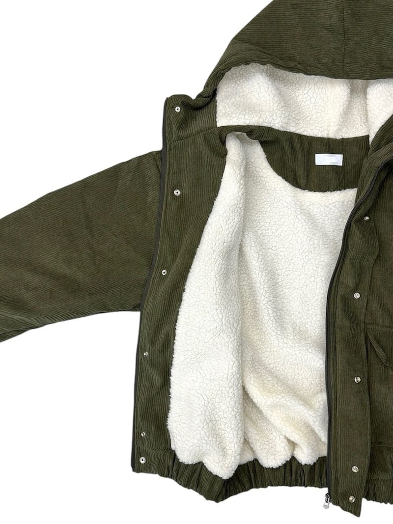 Moss Corduroy Hooded Jacket (3 Colors)