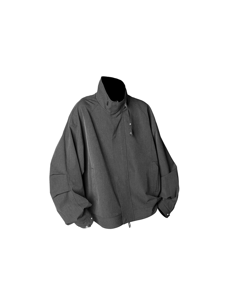 RELABEL hree-dimensional Composition (Embossed) Hunter's Minimalist Spliced Linear Deconstructed Vintage Silhouette Casual Jacket