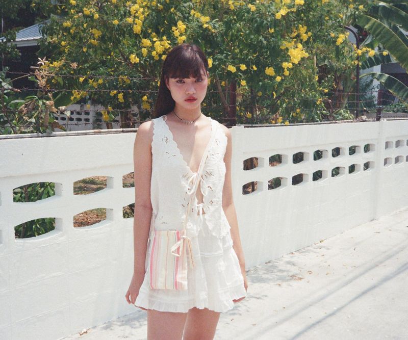 YAHN SISI（ヤーン シシ）の「バブルガムバッグ- Multi Stripe（バッグ）」