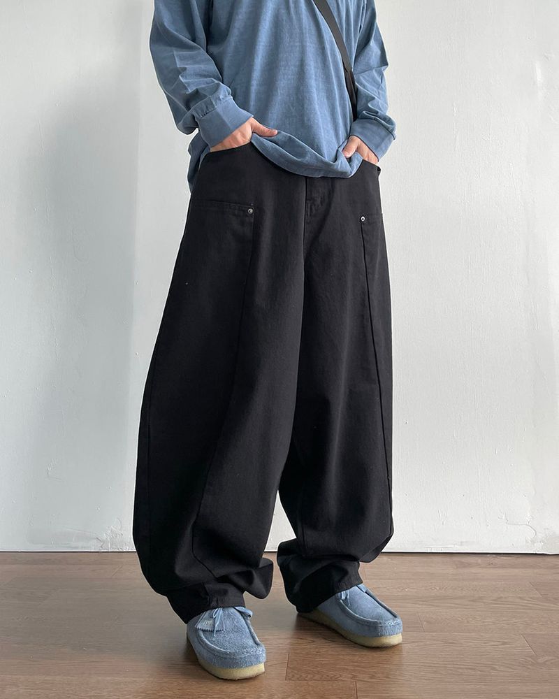 Gent Double Knee Curved Pants
