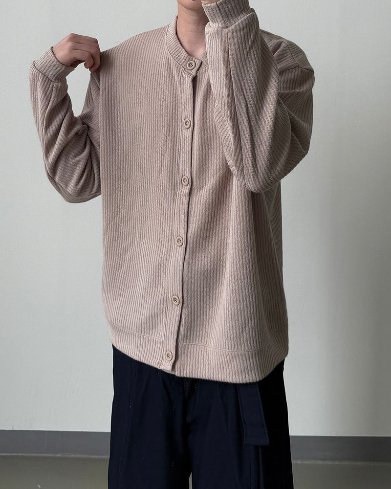 Bellano Ribbed Round Cardigan