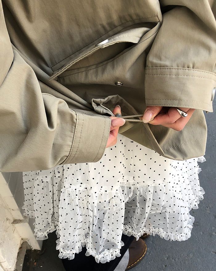 Henlo High-Neck Vintage Oversized Field Jacket