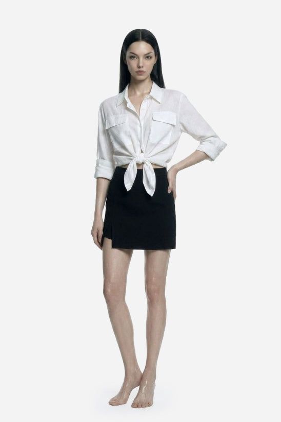 Air Cotton See-through Shirt