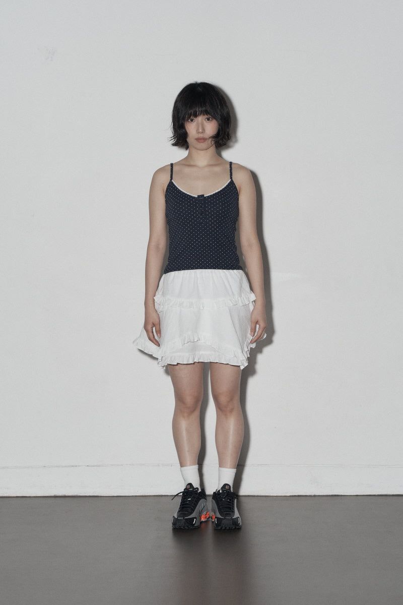 frill skirt (white)