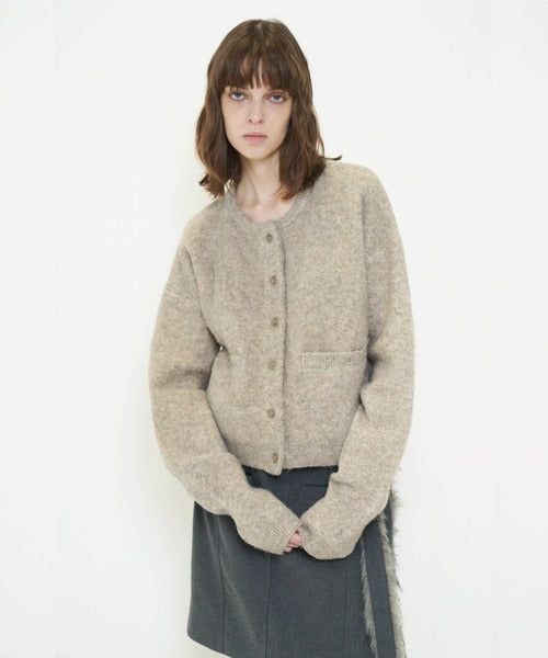 FLUFFY KNIT CARDIGAN