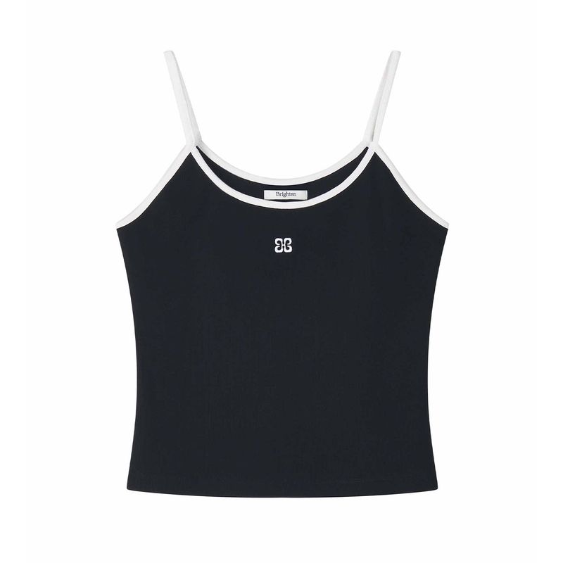 Essential Contrast Sleeveless Black
