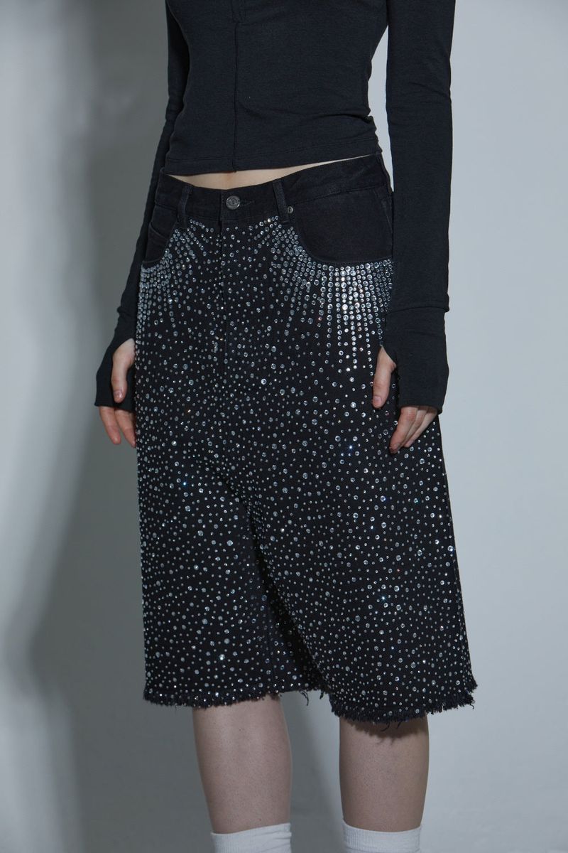 DIA BERMUDA PANTS -BLACK