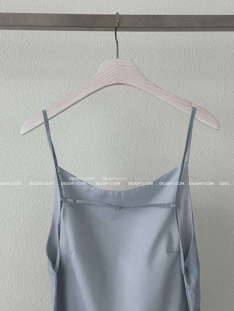 String backless draped blouse