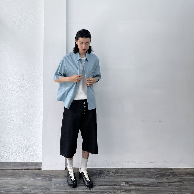 Vertical Line Boxy Shirt