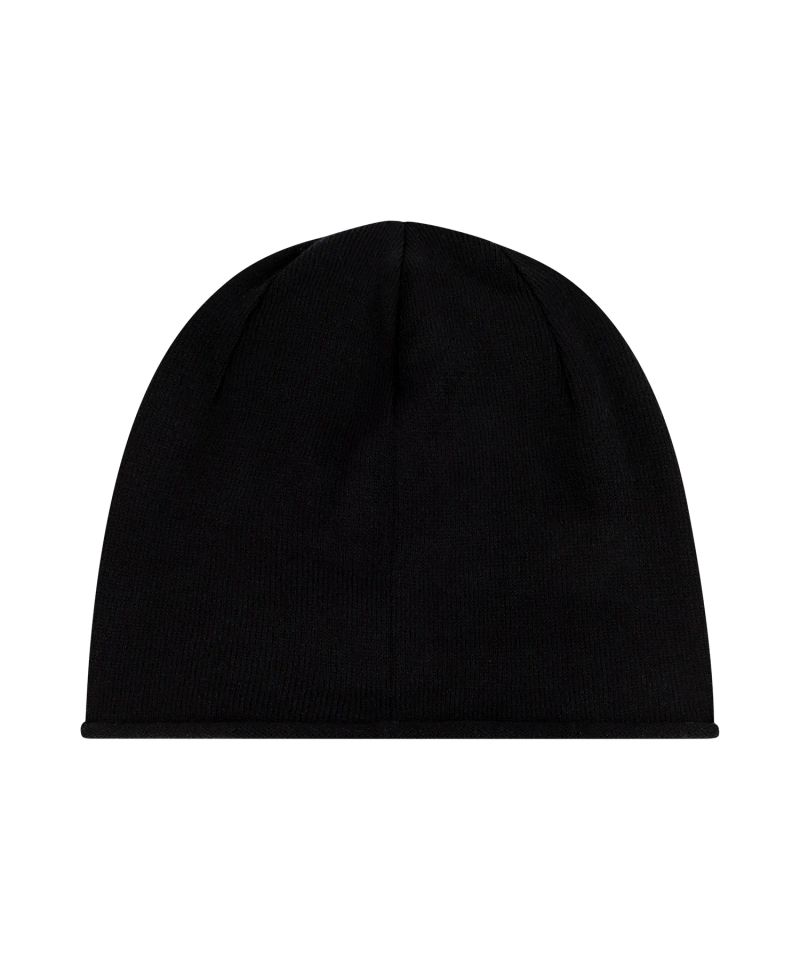 mah LOGO ROLL BEANIE_BLACK