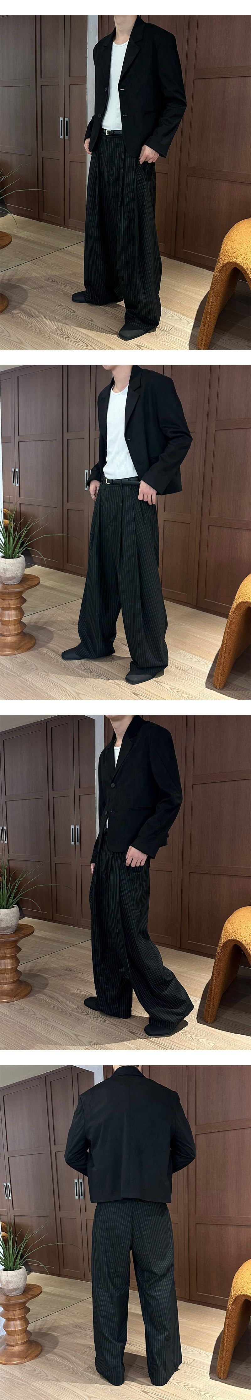 [F/W] Crop suede blazer(2color)