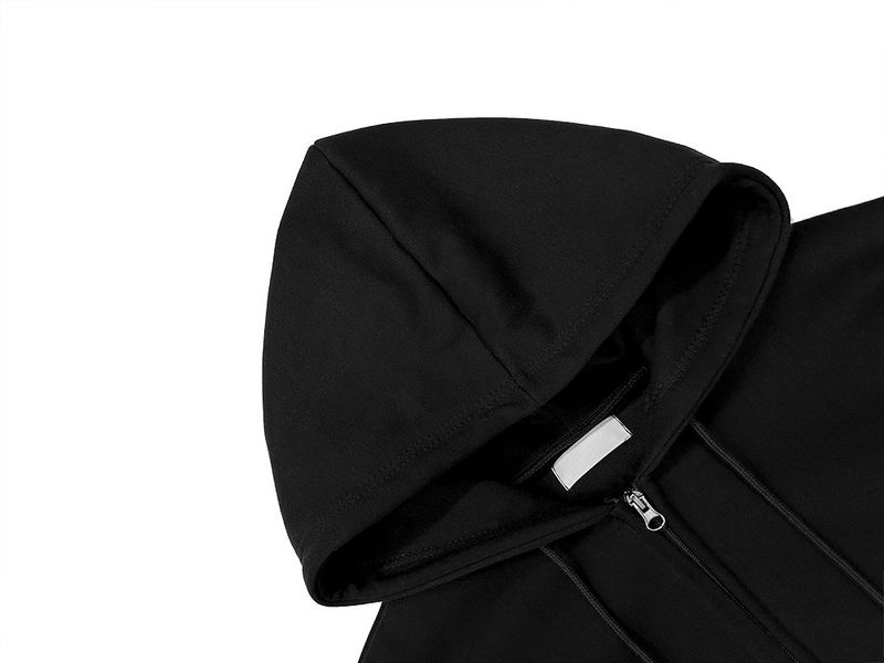 Bound Crop Hood Zip-Up