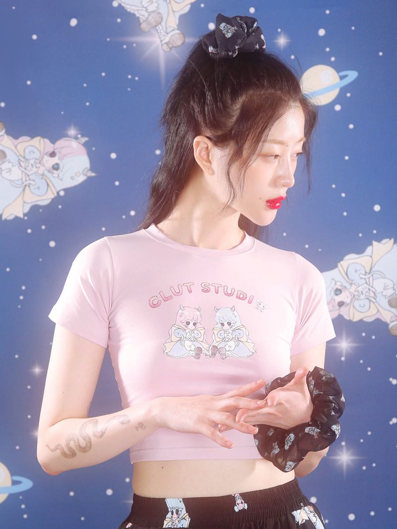 デビルツインクロップTシャツ