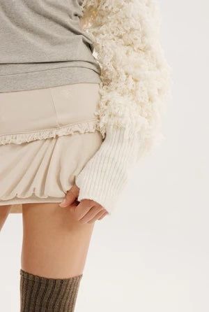 Shaggy fur bolero