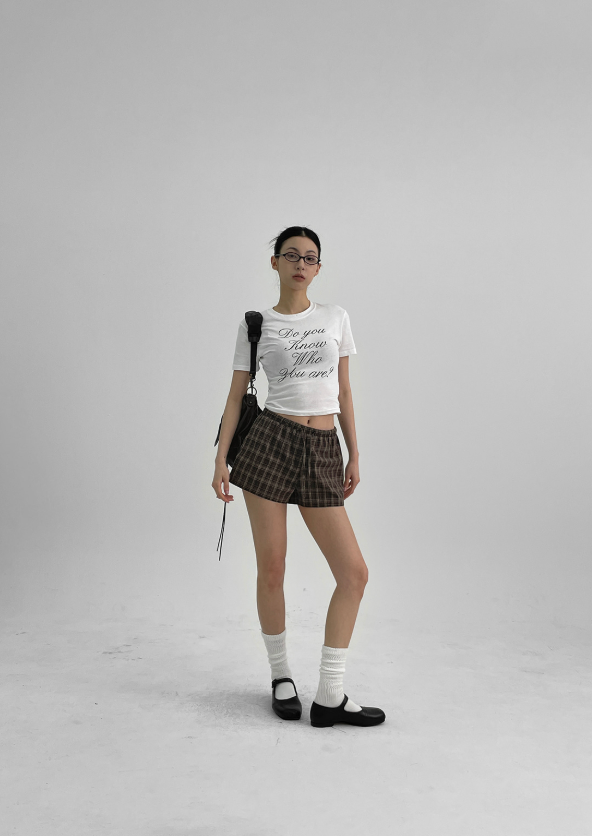 BLACKUP（ブラックアップ）の「[MADE] シルティーチェックバンディングショートパンツ（パンツ）」