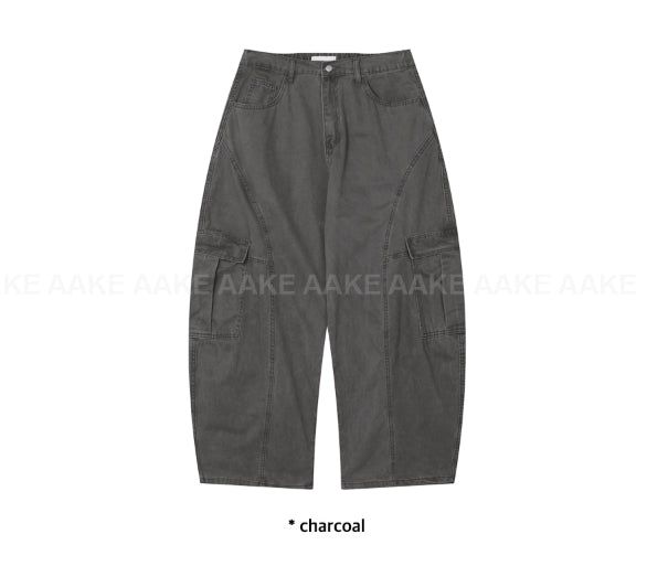 CURVE LINE CARGO PANTS