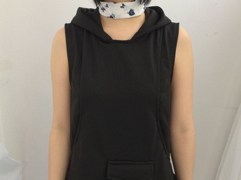 Pocket Flare Hooded Dress