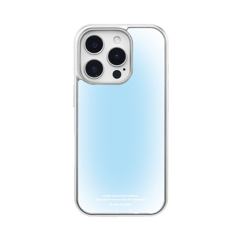 [MADE] silver blusted epoxy bumper case - ice soda