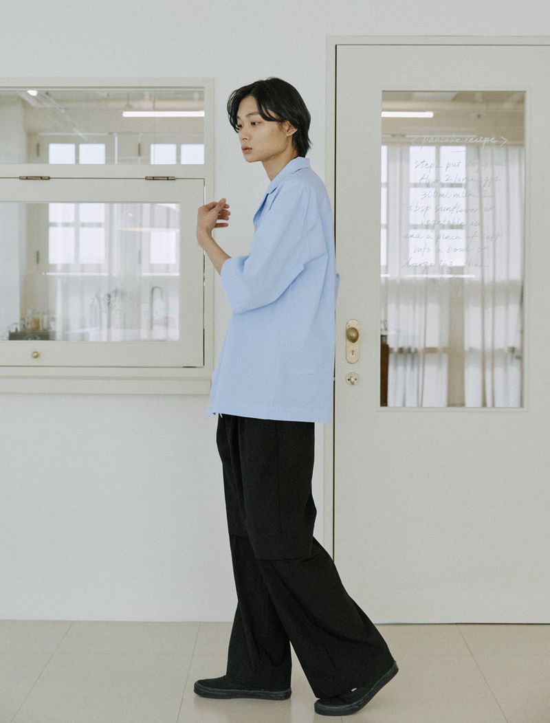 unisex folding shirts sky blue