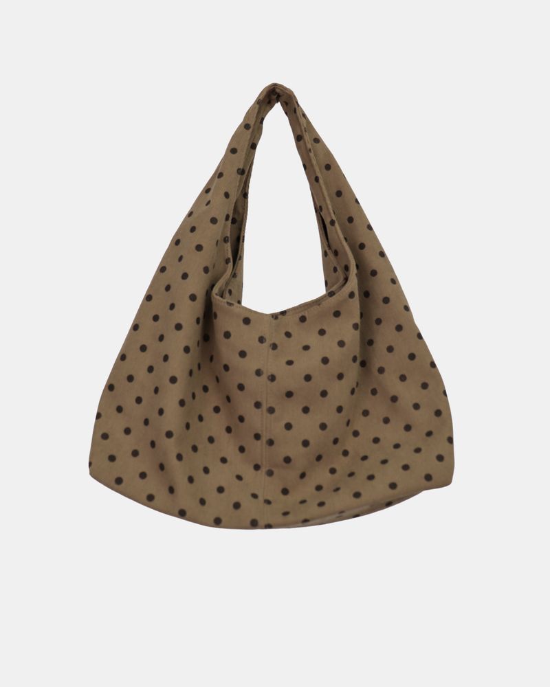 Perkin Corduroy Dot Shoulder Bag
