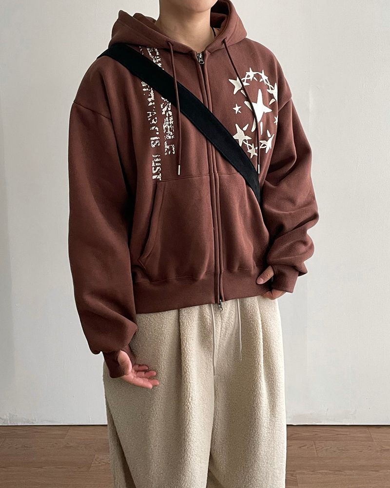 Scope Cropped Fleece Hoodie Zip-up