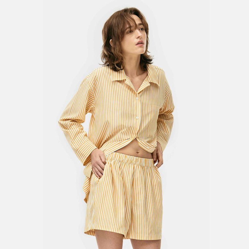  RELAXED STRIPE PAJAMAS_YELLOW
