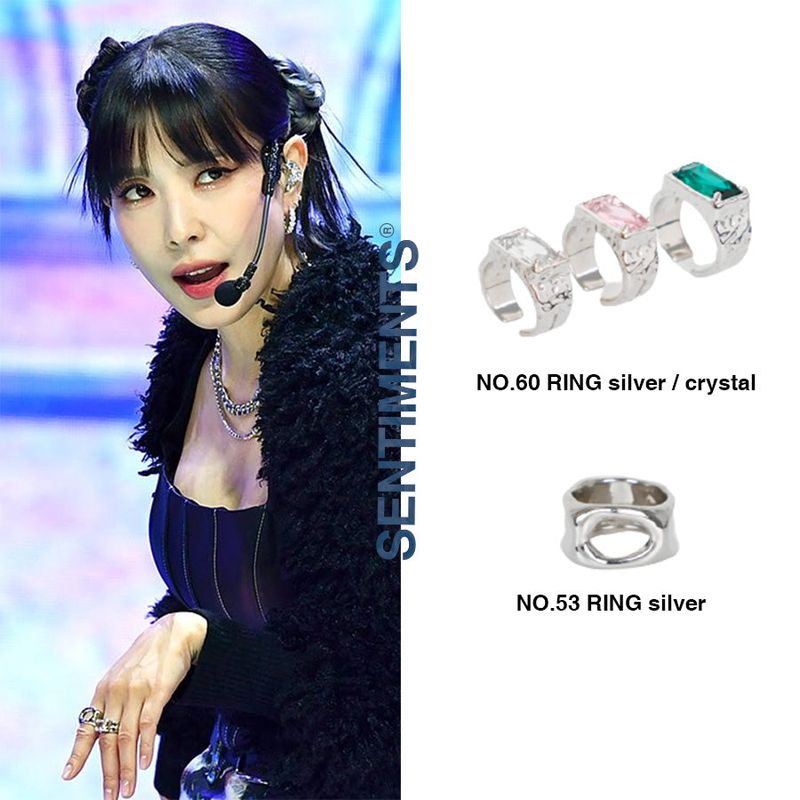 no.60 ring silver  exo kai JANG WONYOUNG | チャン・ウォニョン shinee onew  boa aiki pick