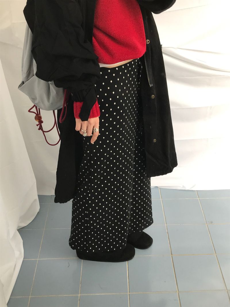 mode dot flow skirt
