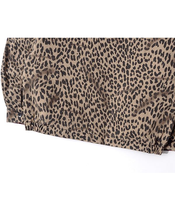MF Washed Leopard Harrington Jacket (Beige)