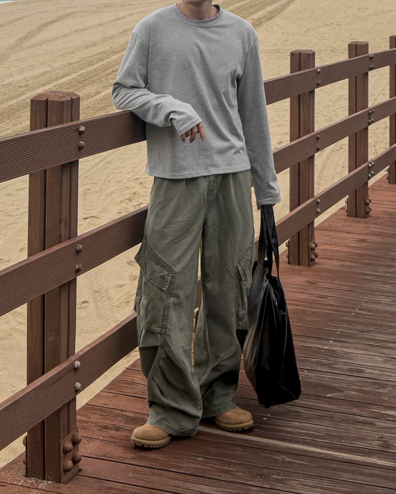 Pre Supima Cropped Long Sleeve