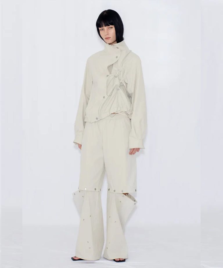 2WAY DEFORMED TRACK PANTS