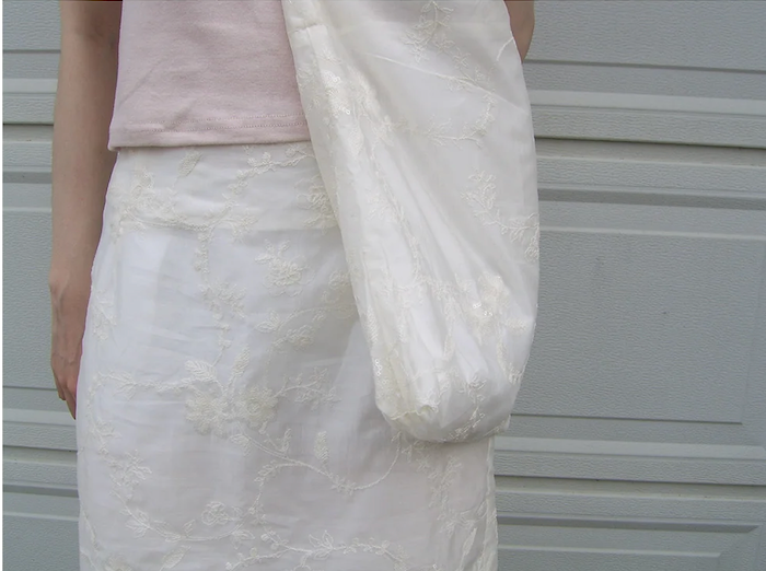 sequin lace skirt bag