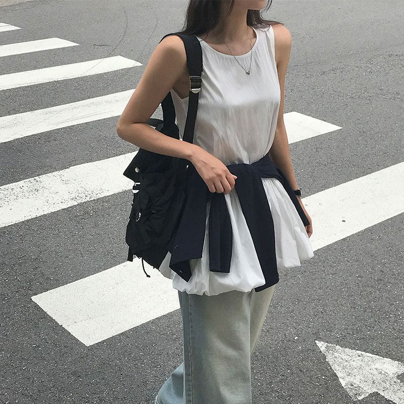 [MADE] Balloon sleeveless dress