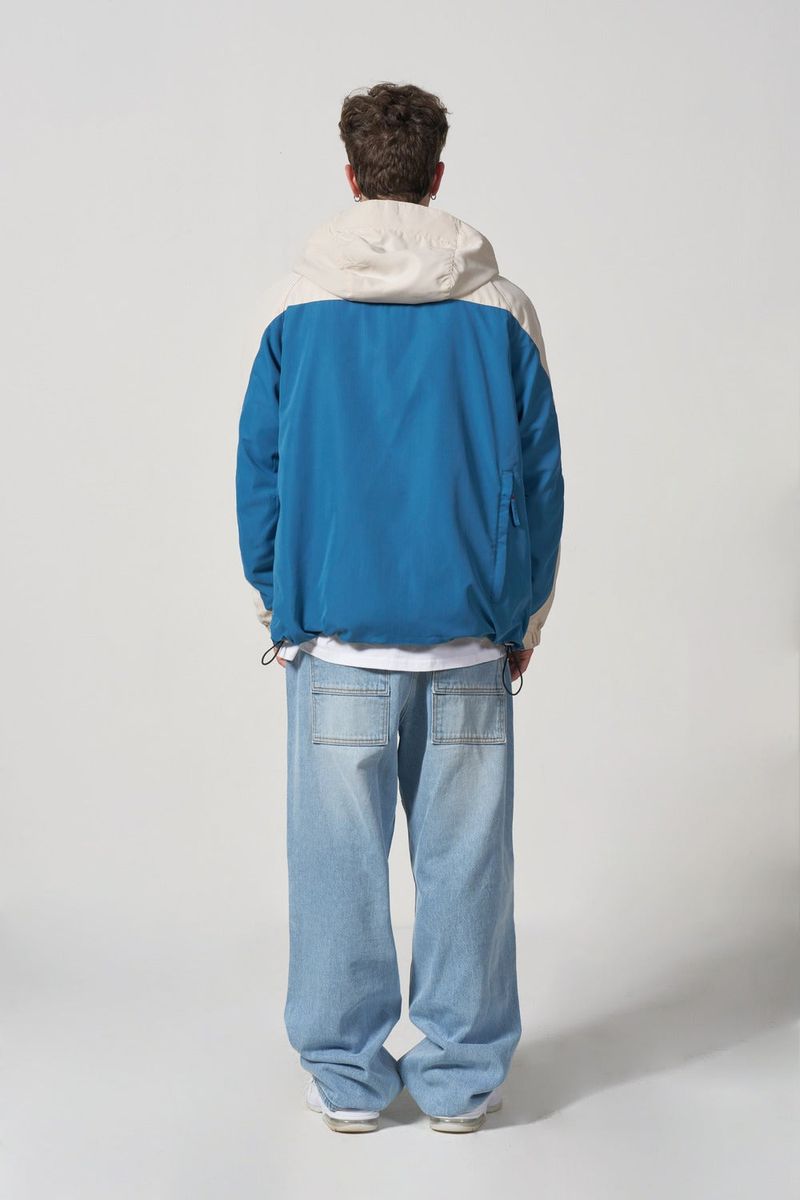 Oversize Color toning Windbreaker - BLUE