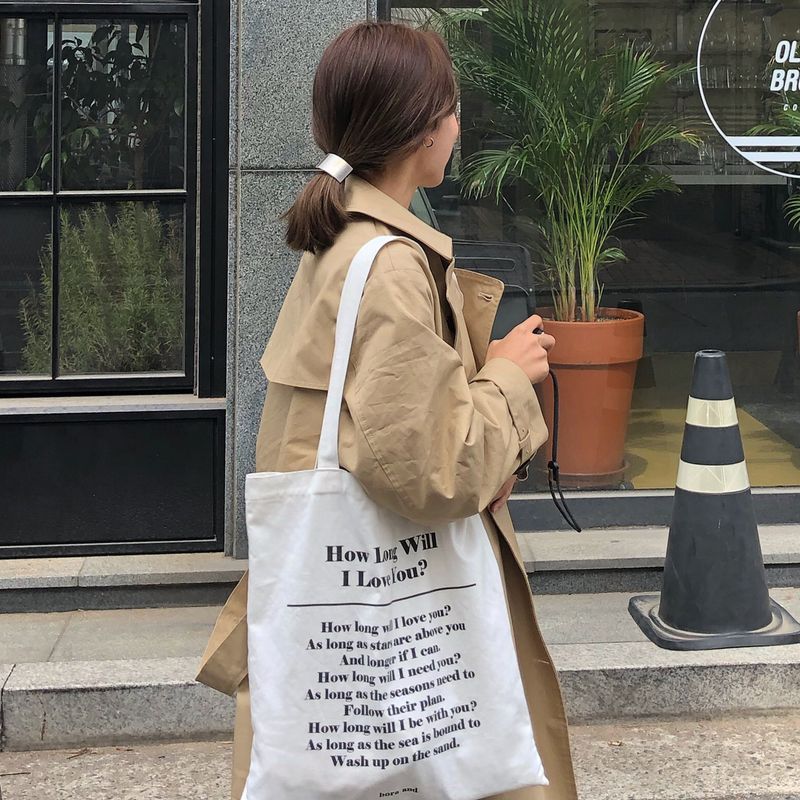 bora and（ボラアンド）の「レタリングエコバッグ（バッグ）」
