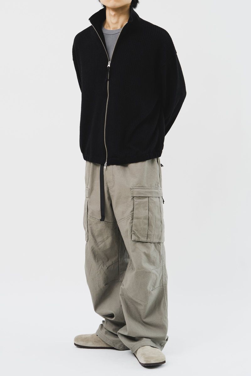Junky Knitted Zip Up (3color)