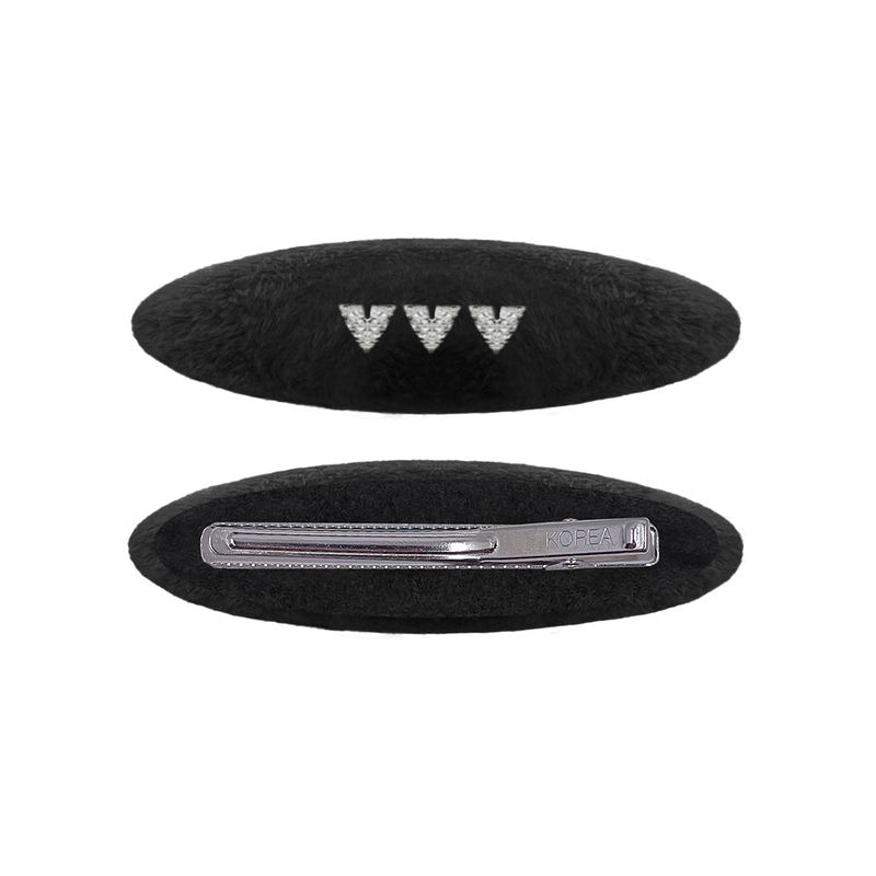 [SET] Logo Velvet Hairpin