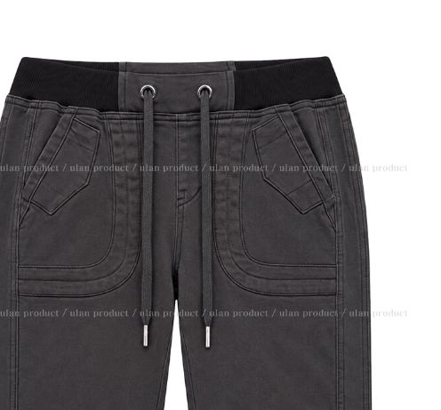 Leend Banding Bootcut Cotton Pants