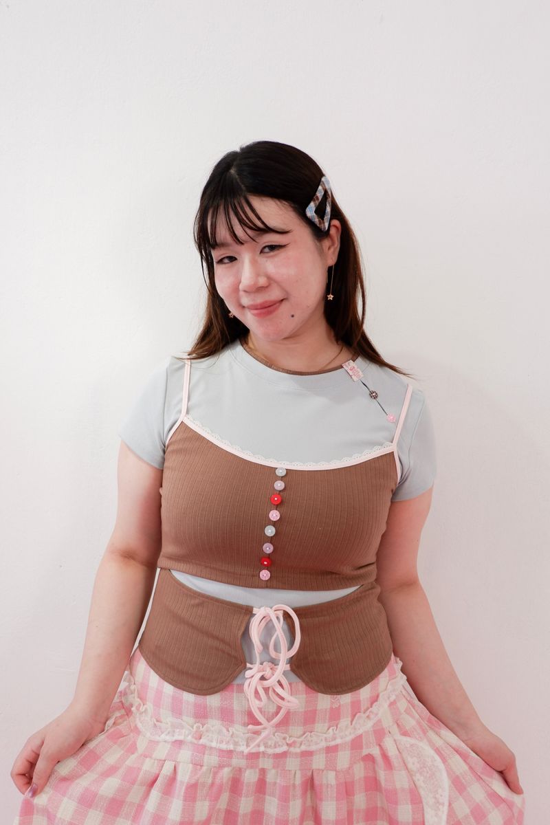 Double Scoop Camisole (Brown)