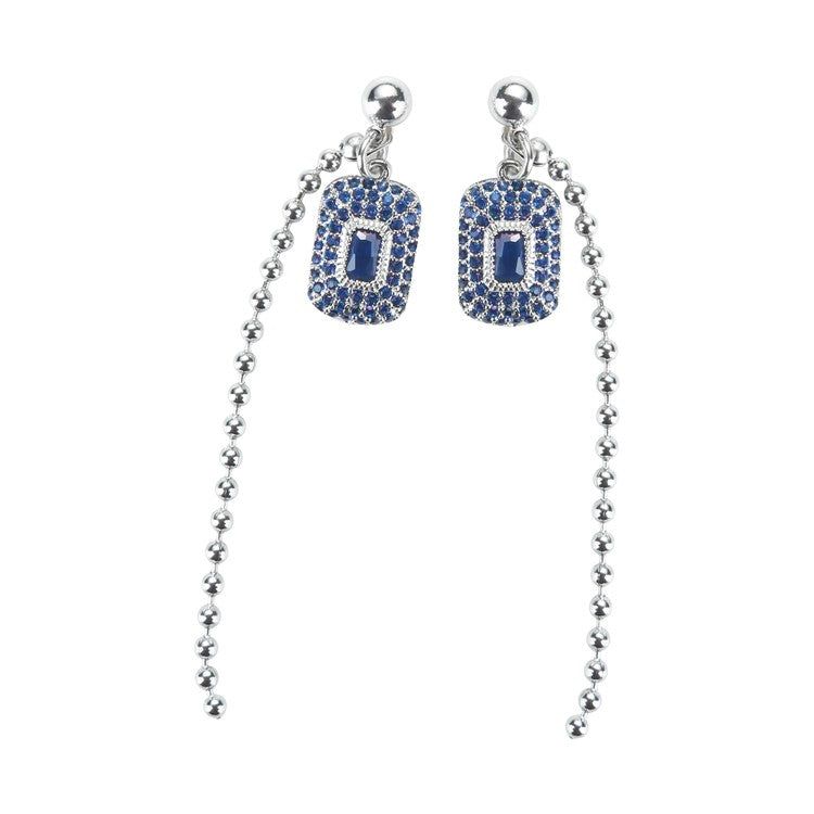 TWENTYONEAUGUST(トゥエンティワンオーガスト)の「ブルーキュービックイヤリング(アクセサリー)」