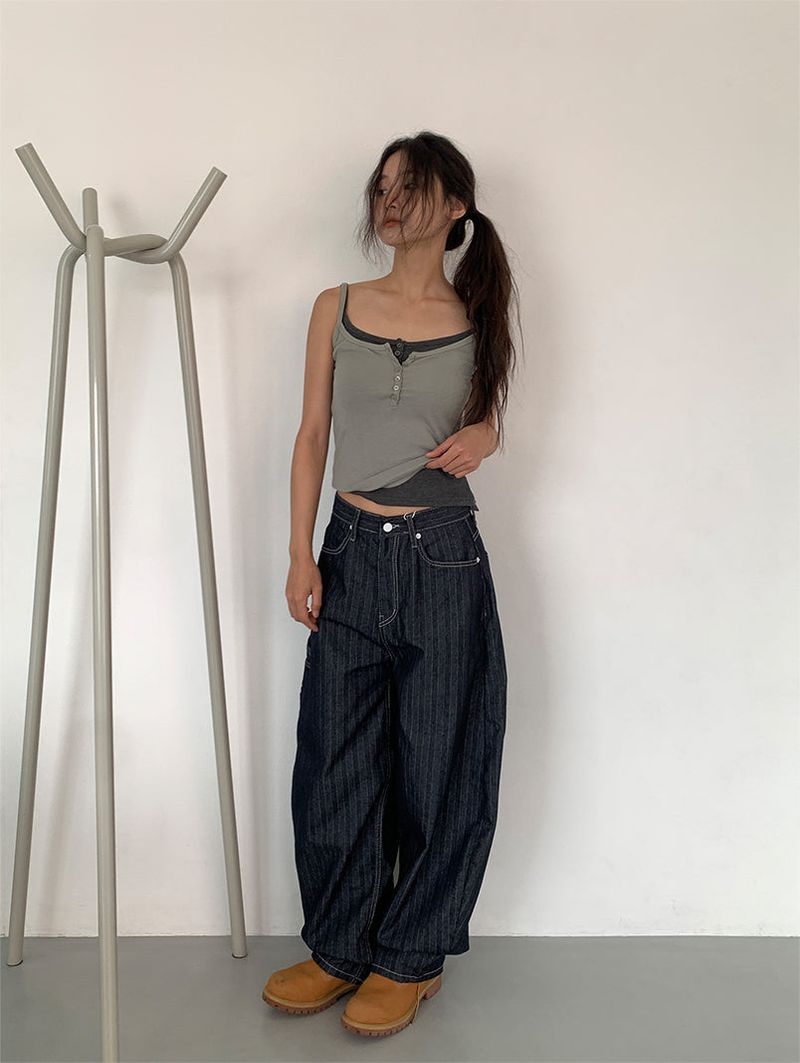 BUTTON FIT SLEEVELESS (6C)
