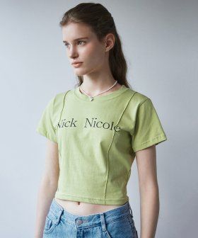 NICK&NICOLE（ニック＆ニコール）の「NICOLE PINTUCK CROP TEE_OLIVE（Tops）」